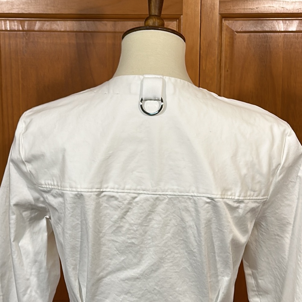 TIBI White Twill Shirt Dress EUC Size 6 - Picture 7 of 14